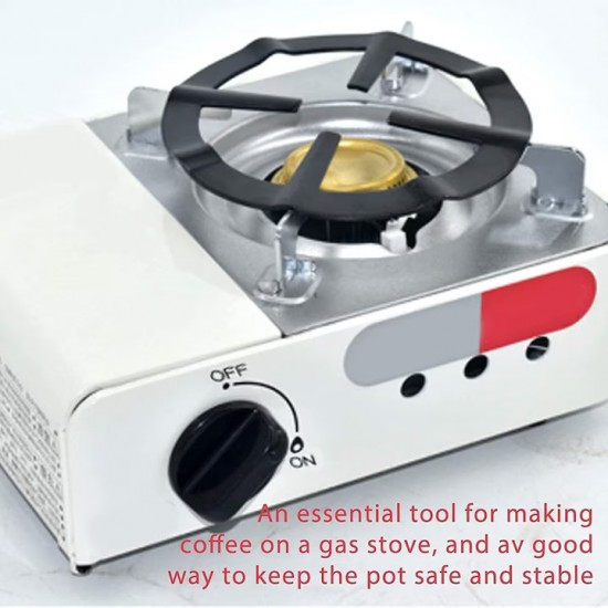 Suport Pentru Ochi Aragaz Din Inox, Dimensiune 14 Cm, Culoare Negru