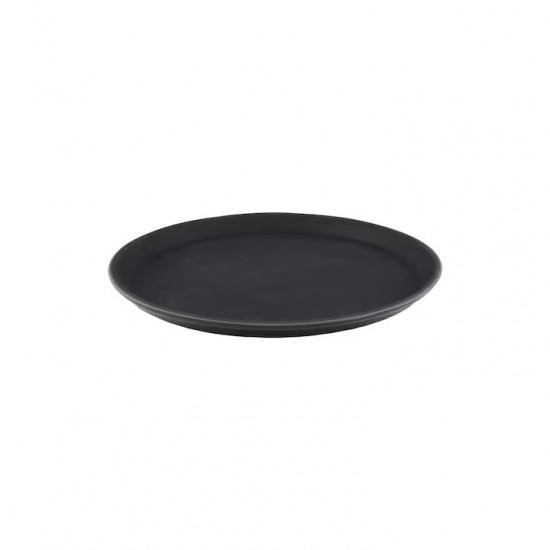 Tava Plastic Rotunda, Diametru 28 Cm, Culoare Neagra, Tava De Plastic Pentru Servire