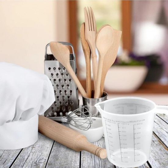 Cana Gradata Pentru Masurare Din Plastic, 1000 Ml, Culoare Transparent