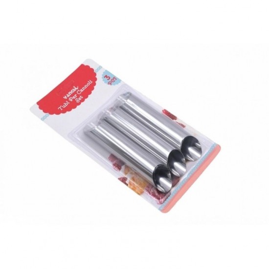 Set 3 Forme Cilindrice Pentru Rulouri, Inaltime 12.5 Cm, Diametru 2.5 Cm, Realizat Din Aluminiu Rezistent