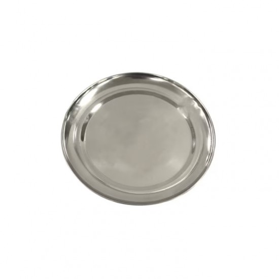 Farfurie Din Inox Intinsa, Diametru 18 Cm