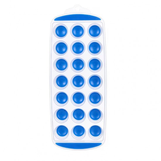 Tava Din Plastic Si Silicon Pentru Cuburi De Gheata, 21 De Forme, Culoare Multicolora