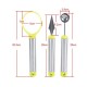 Set 3 Ustensile Pentru Modelat Fructe, Material Inox Si Plastic, Culoare Multicolor