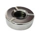 Scrumiera Din Inox Rotunda Antivant, Dimensiune 9x3 Cm