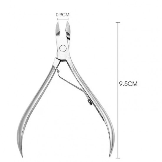 Cleste Din Otel Inoxidabil Pentru Manichiura Si Pdichiura, Dimensiuni: 9,5x5 Cm