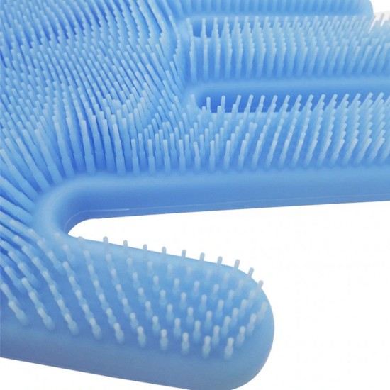 Set 2 Manusi Profesionale Cu Perii Pentru Spalat Vasele, Dimensiune 33x15 Cm, Culoare Multicolora