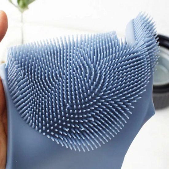 Set 2 Manusi Profesionale Cu Perii Pentru Spalat Vasele, Dimensiune 33x15 Cm, Culoare Multicolora