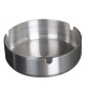 Scrumiera Din Inox Rotunda, Dimensiune 10x3 Cm, Culoare Argintie