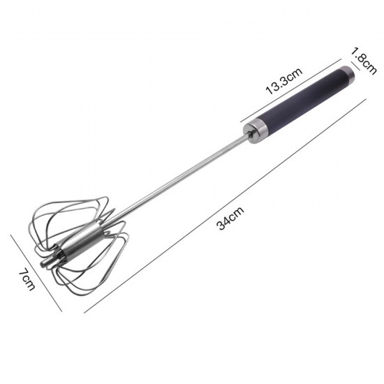 Tel Semi-automat Din Inox, Dimensiune 32 Cm, Culoare Multicolor