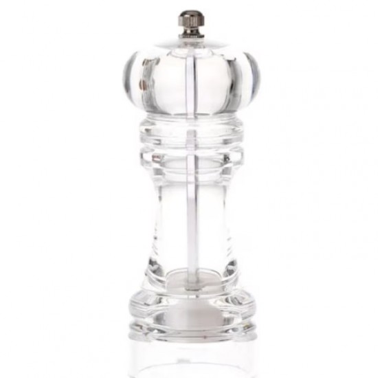 Rasnita Pentru Sare Sau Piper Din Plastic Transparent, Dimensiune 16x5,5 Cm