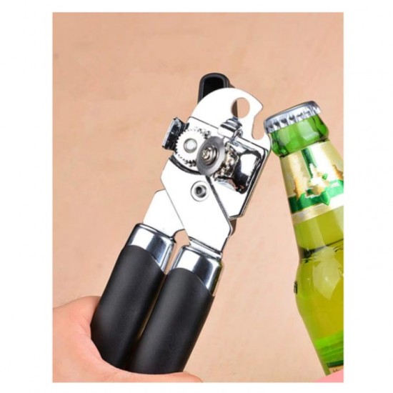 Desfacator Conserve Manual Cu Manere Din Plastic, Dimensiuni: 19x4,5 Cm, Culoare Negru