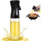 Sticla Cu Pulverizator Pentru Ulei, Otet Sau Alte Lichide, Capacitate 300 Ml, Capac Negru