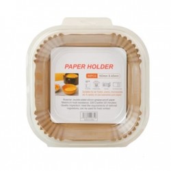 Set 50 Hartii De Copt Pentru Friteuza, Forma Patrata, Dimensiuni 20x20x4.5 Cm,