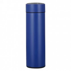 Termos Smart Cu Display Led Din Inox, 500 Ml, Dimensiune 6.5×6.5×23 Cm, Culoare Albastru