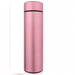 Termos Smart Cu Display Led Din Inox, 500 Ml, Dimensiune 6.5×6.5×23 Cm, Culoare Roz