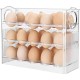 Suport Organizator Oua Cu 3 Nivele, Capacitate 30 Oua, Dimensiune 26 X 10 X 20 Cm, Culoare Multicolora