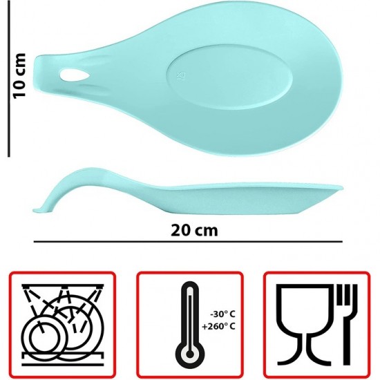 Suport Lingura Din Silicon, Dimensiune 20 X 10 X 2 Cm, Culoare Multicolora