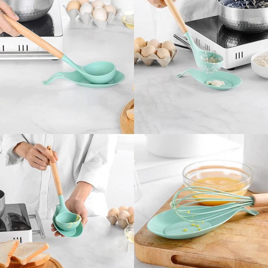 Suport Lingura Din Silicon, Dimensiune 20 X 10 X 2 Cm, Culoare Multicolora