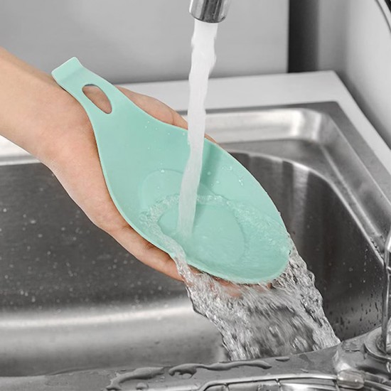 Suport Lingura Din Silicon, Dimensiune 20 X 10 X 2 Cm, Culoare Multicolora