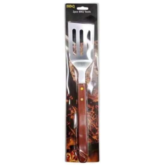 Spatula Pentru Gratar Cu Maner Din Lemn