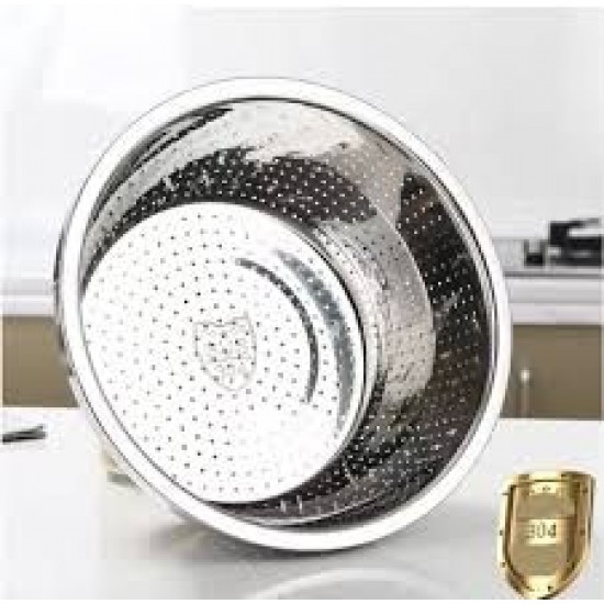 Sita Pentru Paste Fara Manere Din Inox, Dimensiune 26 Cm