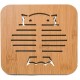 Suport Din Bambus Pentru Oale, Tigai, Tavi Fierbinti, Dimensiune 13 Cm