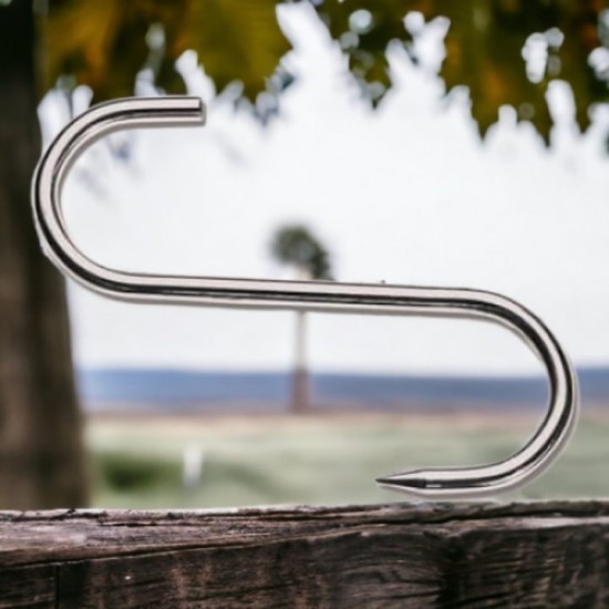 Carlig Pentru Macelarie Din Inox, Dimensiune 15 Cm, Pentru Agatat Carnea