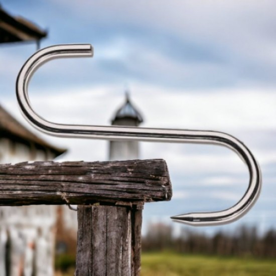 Carlig Pentru Macelarie Din Inox, Dimensiune 15 Cm, Pentru Agatat Carnea