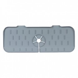 Suport Pentru Burete Si Detergent Din Silicon, Culoare Gri, Dimensiune 37 X 14 X 0.8 Cm