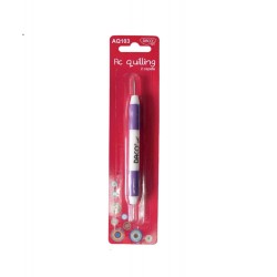 Ac Quilling DACO, 2 Capete, Culoare Mov/Alb, Quilling, Ajutor Quilling, Ac Quilling, Ac Quilling Doua Capete, Unelte pentru Quilling, Instrumente pentru Quilling, Ace pentru Quilling, Materiale Quilling