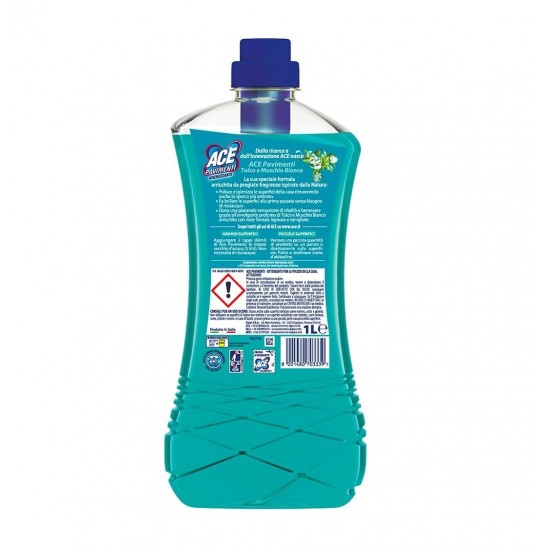 Detergent Pentru Pardoseli Ace, Talc&mosc Alb, 1l