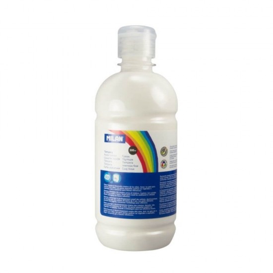 Vopsea Tempera MILAN, 500 ml, Alba, Tempera Lichida, Tempera 500 ml, Culori Tempera 500 ml, Vopsea Tempera 500 ml, Vopsele Tempera, Acuarele Tempera, Culori Tempera, Vopsea Pictura, Tempera Acuarele, Culoare Tempera, Culori pentru Pictura