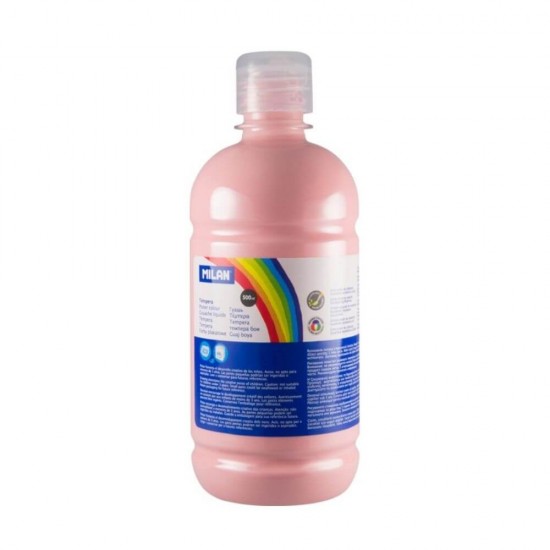 Vopsea Tempera MILAN, 500 ml, Roz Deschis, Tempera Lichida, Tempera 500 ml, Culori Tempera 500 ml, Vopsea Tempera 500 ml, Vopsele Tempera, Acuarele Tempera, Culori Tempera, Vopsea Pictura, Tempera Acuarele, Culoare Tempera, Culori pentru Pictura