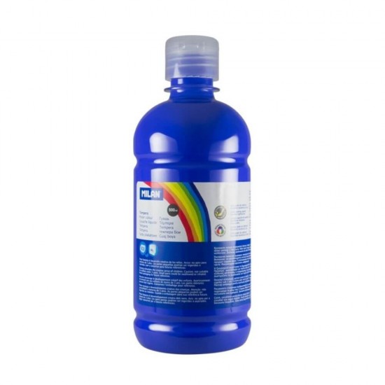 Vopsea Tempera MILAN, 500 ml, Albastru Marin, Tempera Lichida, Tempera 500 ml, Culori Tempera 500 ml, Vopsea Tempera 500 ml, Vopsele Tempera, Acuarele Tempera, Culori Tempera, Vopsea Pictura, Tempera Acuarele, Culoare Tempera, Culori pentru Pictura