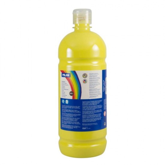 Tempera MILAN, 1000 ml, Vopsea Galbena, Tempera Galbena, Tempera 1L, Vopsea Tempera, Vopsele Tempera, Acuarele Tempera, Culori Tempera, Vopsea Pictura, Tempera Lichida, Culori Tempera 1L, Tempera la Bidon