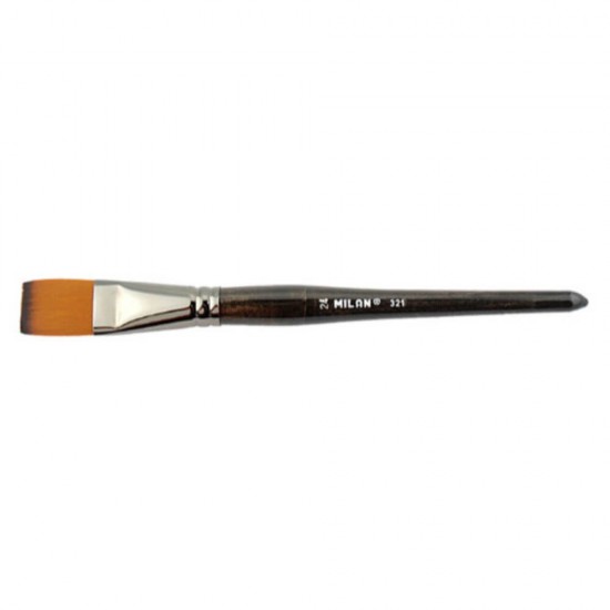 Pensula MILAN Seria 321, Numarul 24, Varf Lat, Par Sintetic, Pensule MILAN, Pensule pentru Pictura, Rechizite, Pensule Desen, Pensule cu Varf Lat, Pensule Desen cu Par Sintetic, Pensule Late, Materiale Pictura