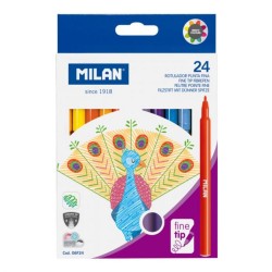 Set 24 Carioci Milan, 24 de Culori, Model 06F24