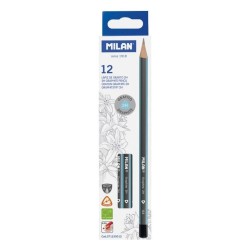 Creion Grafit Milan 2H cu Corp din Lemn Triunghiular