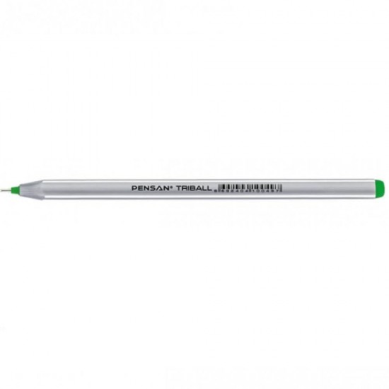 Pixuri PENSAN Triball, Varf 1 mm, 60 Buc/Set, Scriere Verde, Corp Plastic cu Capac, Pix Verde, Pixuri Verzi, Pixuri Scolare, Pixuri pentru Scoala, Pixuri Colorate, Set Pixuri Colorate, Set de Pixuri, Pix Colorat