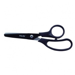 Foarfeca Basic MILAN, Neagra, Lungime 13.4 cm, Foarfece MILAN, Foarfece Basic, Foarfece, Foarfece Scoala, Foarfeca, Foarfece pentru Casa, Foarfeca Universala, Foarfeca de Birou, Foarfeca pentru Hartie si Carton