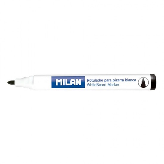 Set 12 Markere MILAN Negre Pentru Tabla Magnetica, Marker, Marker Negru, Markere Negre, Marker cu Cerneala Neagra, Marker Nepermanent Tabla, Markere Nepermanente Tabla, Marker Negru Tabla Magnetica, Marker Whiteboard