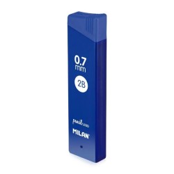 Mine Creion Mecanic MILAN Lead, 2B, 0.7 mm, 12 Buc/Set, Set Rezerve Creioane Mecanice 2B, Set Mine pentru Creioane Mecanice 2B, Rezerva Creion Mecanic 0.7 mm, Mina pentru Creioane Mecanice, Rezerve pentru Creioane Mecanice, Instrumente de Scris