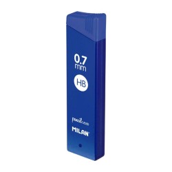 Mine Creion Mecanic MILAN Lead, HB, 0.7 mm, 12 Buc/Set, Set Rezerve Creioane Mecanice HB, Set Mine pentru Creioane Mecanice HB, Rezerva Creion Mecanic 0.7 mm, Mina pentru Creioane Mecanice, Rezerve pentru Creioane Mecanice, Instrumente de Scris