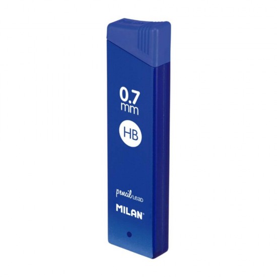 Mine Creion Mecanic MILAN Lead, HB, 0.7 mm, 12 Buc/Set, Set Rezerve Creioane Mecanice HB, Set Mine pentru Creioane Mecanice HB, Rezerva Creion Mecanic 0.7 mm, Mina pentru Creioane Mecanice, Rezerve pentru Creioane Mecanice, Instrumente de Scris