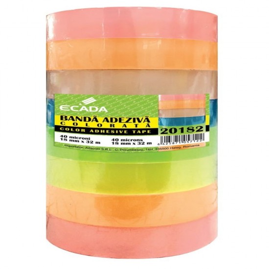 Banda Adeziva 18x33 Colorata Ecada 20182