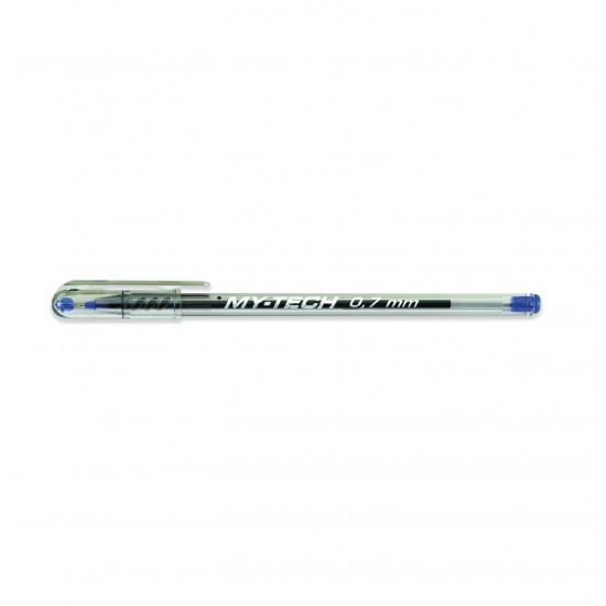 Pix Pensan My Tech, Mina Albastra, Varf De 0.7 Mm, Corp Din Plastic Transparent Cu Capac