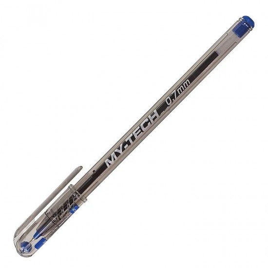 Pix Pensan My Tech, Mina Albastra, Varf De 0.7 Mm, Corp Din Plastic Transparent Cu Capac
