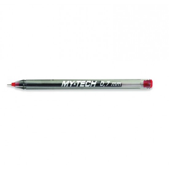Pix Pensan My Tech, Mina Rosie, Varf De 0.7 Mm, Corp Din Plastic Transparent Cu Capac