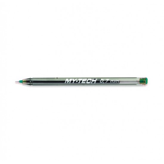 Pix Pensan My Tech, Mina Verde, Varf De 0.7 Mm, Corp Din Plastic Transparent Cu Capac