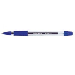 Pix cu Gel PENSAN Soft, Varf 0.7 mm, Scriere Albastra, Plastic Transparent, Pixuri cu Gel, Set Pixuri Gel, Pixuri Scolare, Pixuri Albastre, Pixuri pentru Scoala, Pix cu Gel Albastru, Pixuri Colorate, Set Pixuri Colorate, Set de Pixuri, Pix Colorat